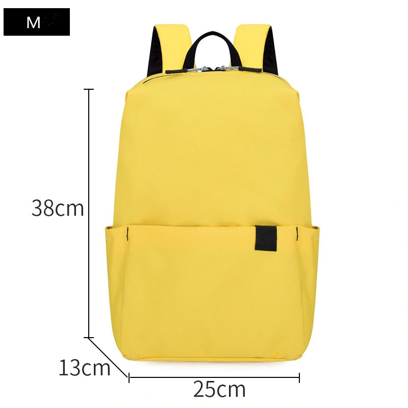 Wholesale Fashionable Light Cheap Pure Color Teenager School Bag Multi-Color Student Backpack