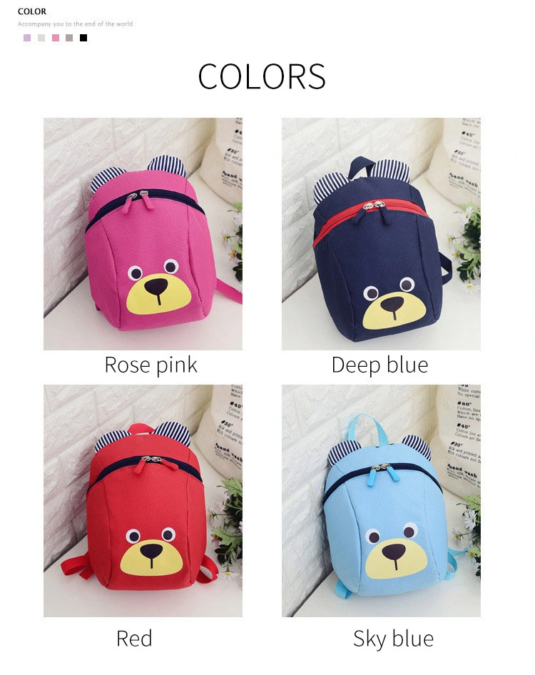 Anti-Lost Cute Cartoon Kindergarten School Children Shoulder Travel Backpack