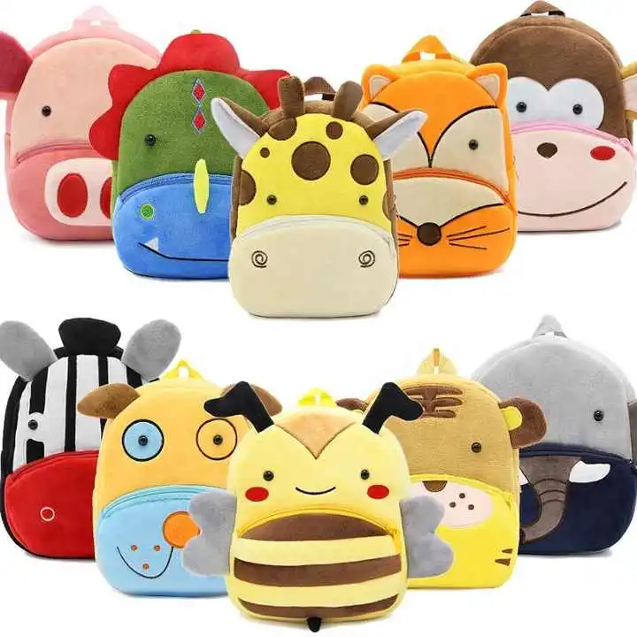 3D Cartoon Kids Zoo Animal Children School Backpack