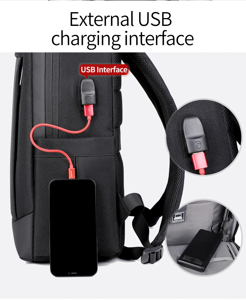 New USB Charging Male Backpacks for Teenagers High Quality School College Students Bag Notebook Computer Bag Large Capacity Bags