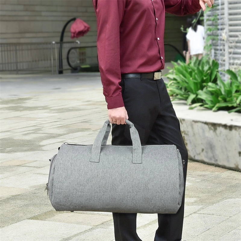 Customized Oxford Men Suit Cloth Folding Business Travel Luggage Bag