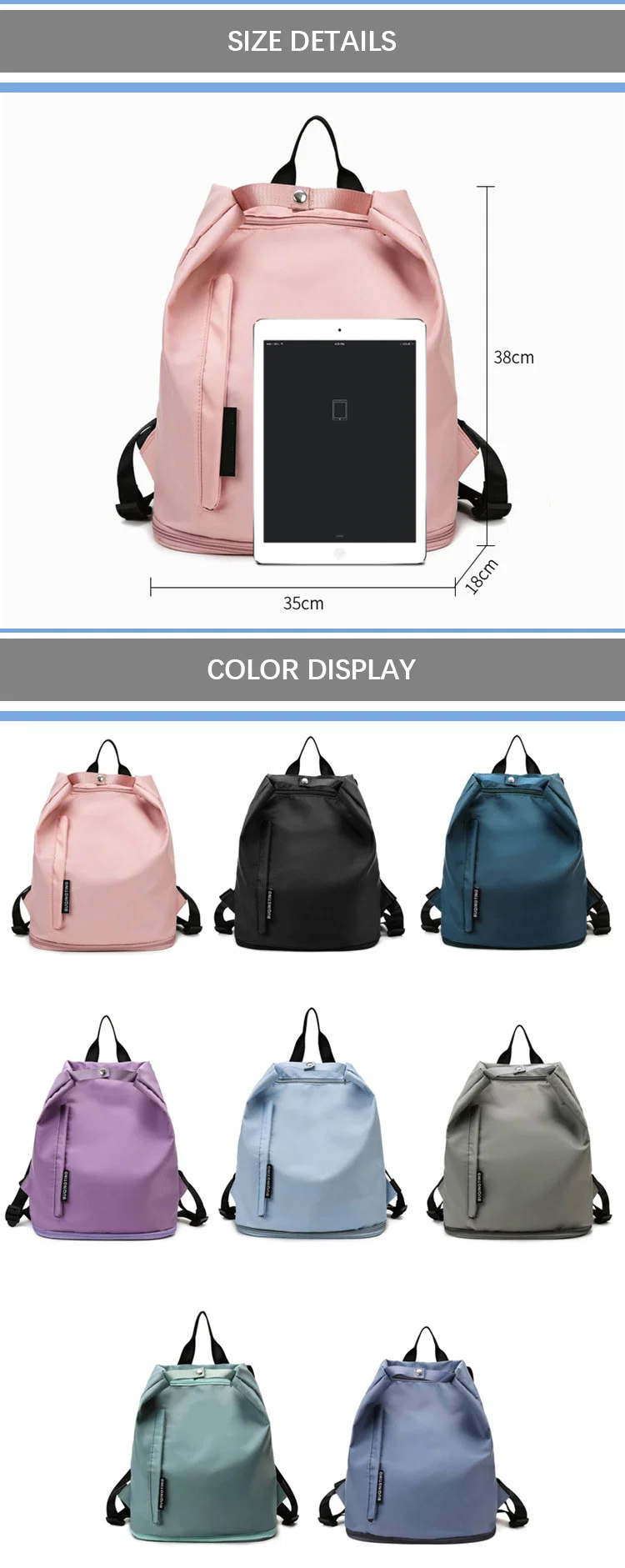 Women&prime;s Casual Modern School Backpack F Laptop Backpack School for Girls Teenagers Camping Travel Outdoor Leisure Work