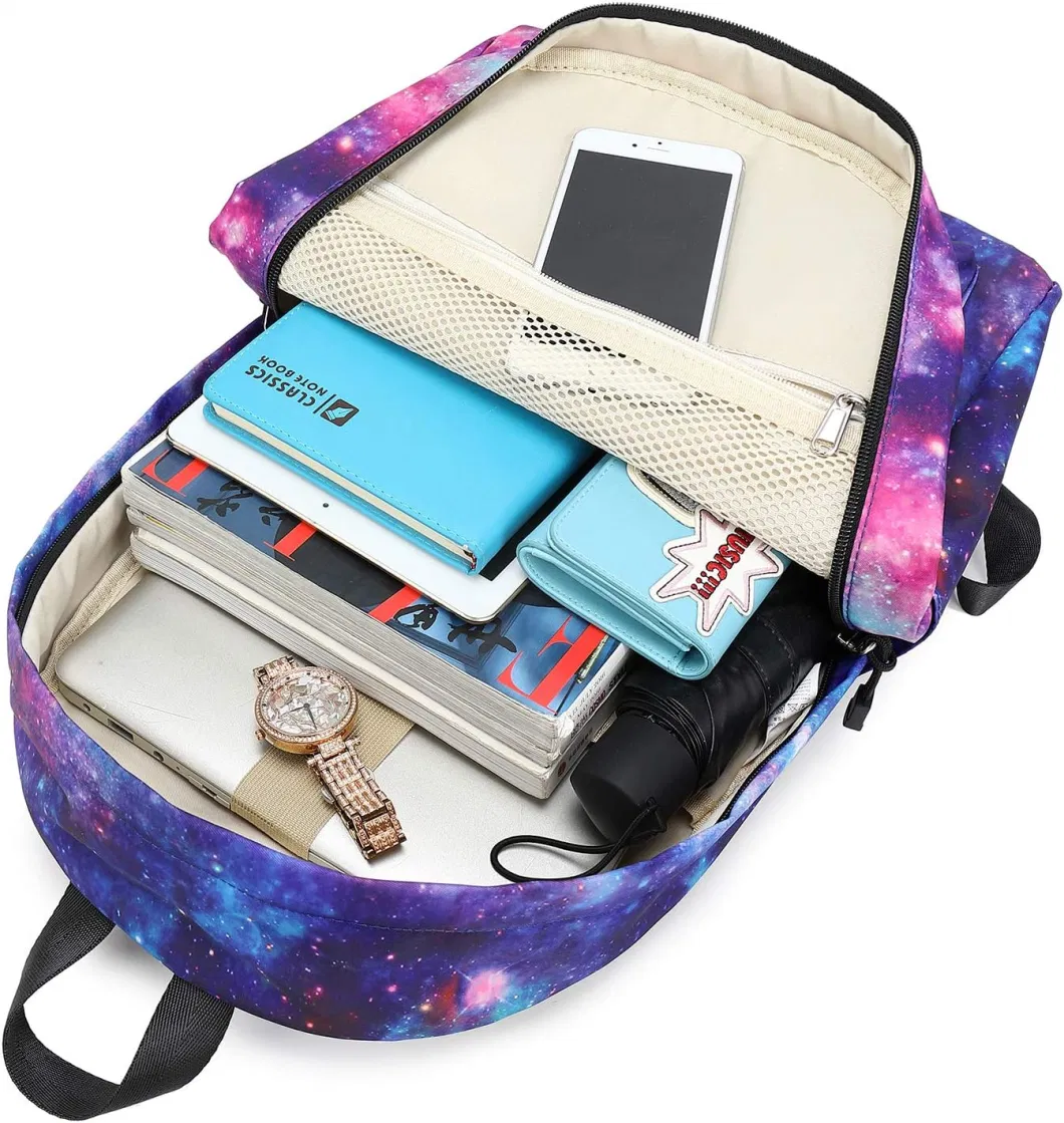 Laptop Backpack for College High Quality Computer Bag with 2 Compartments Galaxy