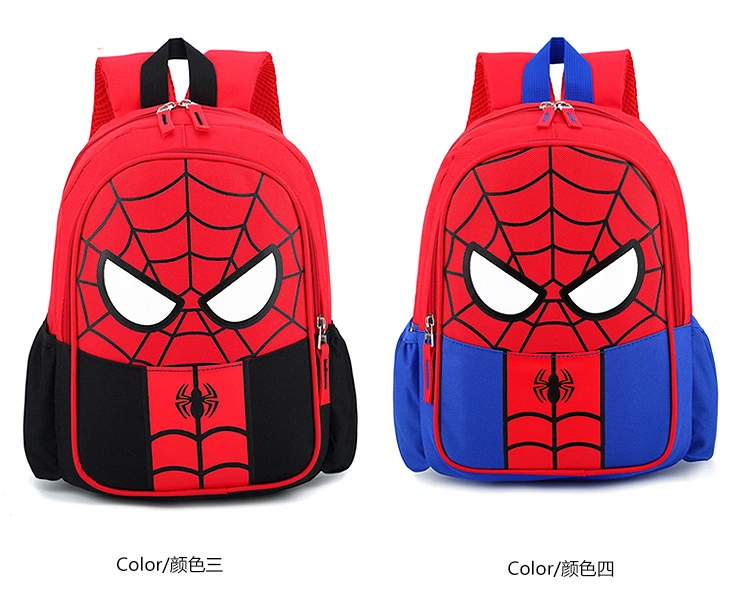 New Nylon Cute Baby Schoolbag Men&prime;s Spider Backpack Wholesale