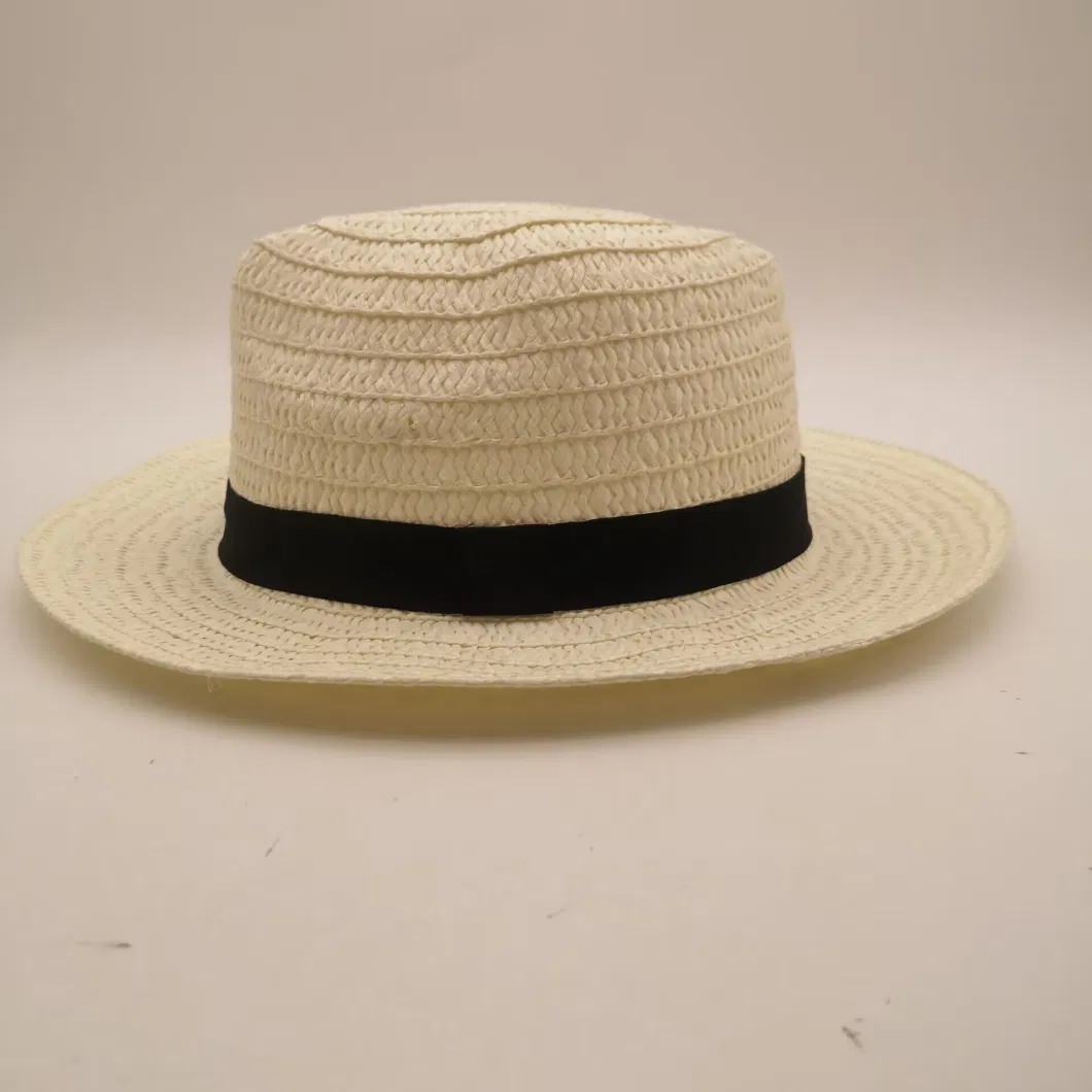 Adults Cap Hollow out Plus Polyester Fabric Strip Edging Straw Hat