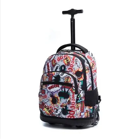 Professional Kids Backpack with Wheeled School Bag Children School Trolley Bag