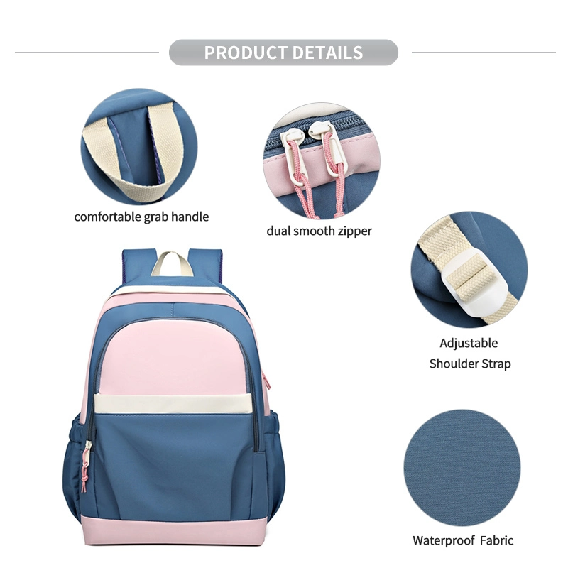 Fuliya Fashion Student School Backpack Large Waterproof Travel Bags for High School Teenage Girls