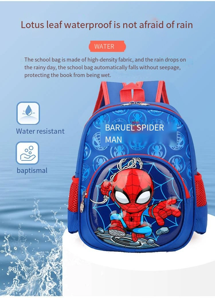 Children&prime;s Hard Shell Cartoon Cute Spider-Man Backpack for Elementary School Students