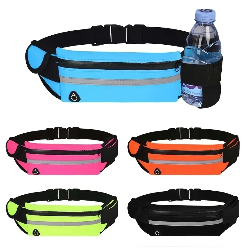 Hydration Running Belt with Phone Pocket - Unisex Sports Fanny Pack Bag for Running and Outdoor Activities