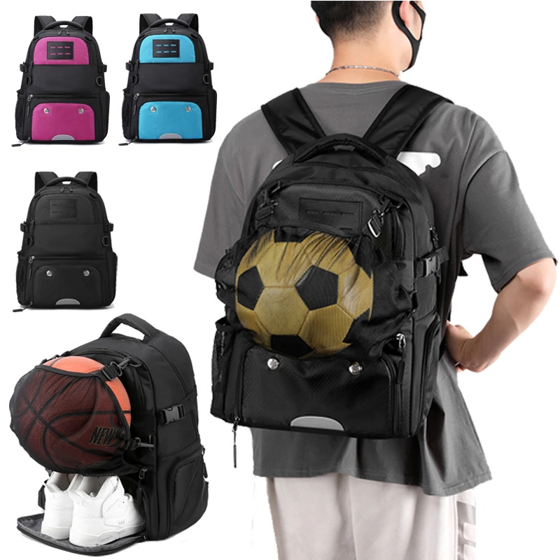 Custom Waterproof Double Shoulder Gym School Backpack Unisex Basketball Football Backpack