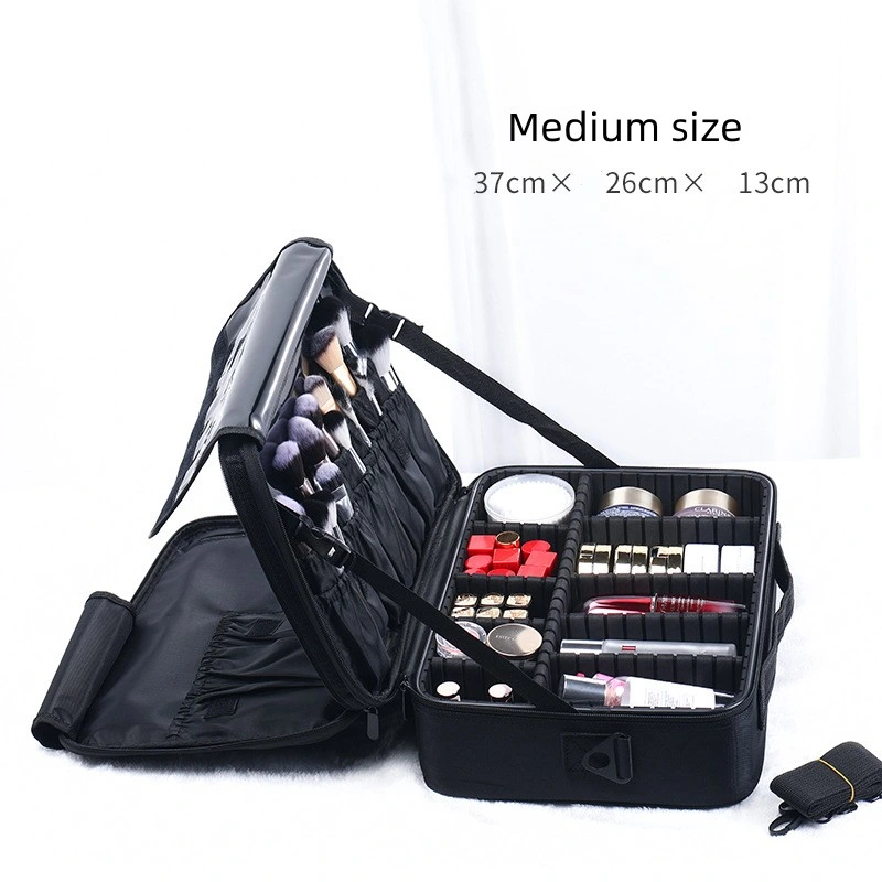 36-55L Oxford Cloth Professional Cosmetic Makeup Train Case Bag