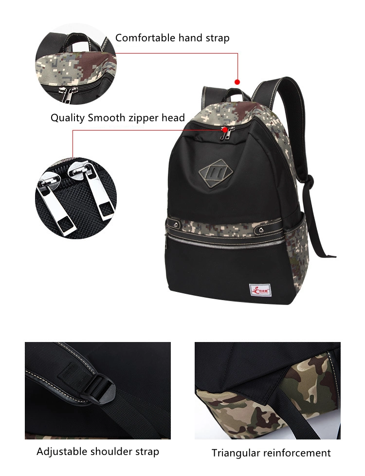 Promotional Leisure Durable 600d Polyester Travel School Backpack for Teenagers