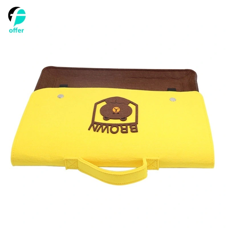 Colorful Design Wool Felt Laptop Bag for 13/14/15 Inch Notebook