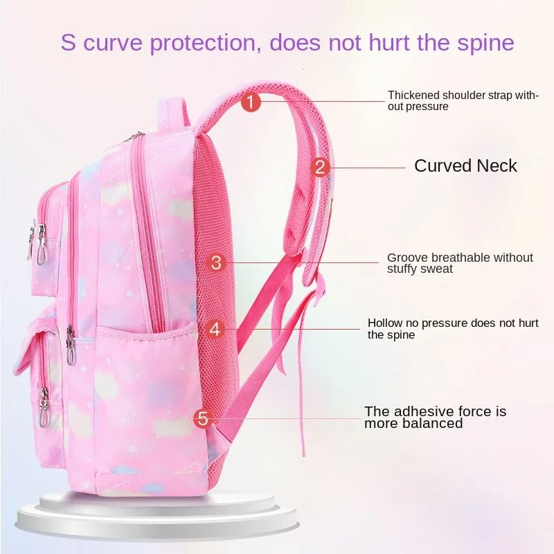 New Waterproof Large Capacity School Backpack for Children Pupils Girls