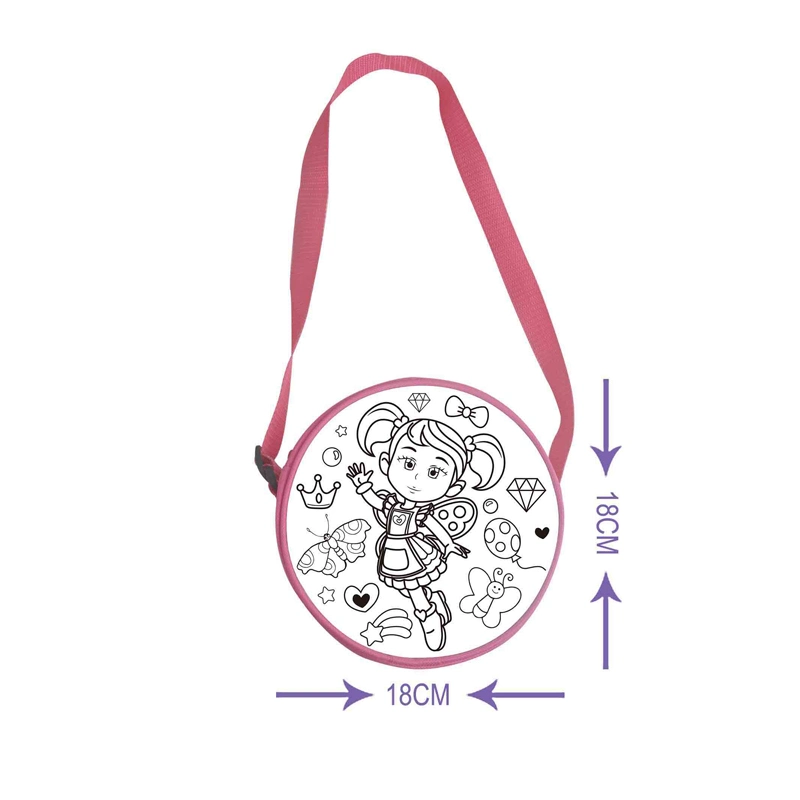 DIY Drawing Bag Coloring Your Own Bag Custom Design Backpack for Cute Kids with 4 Pen