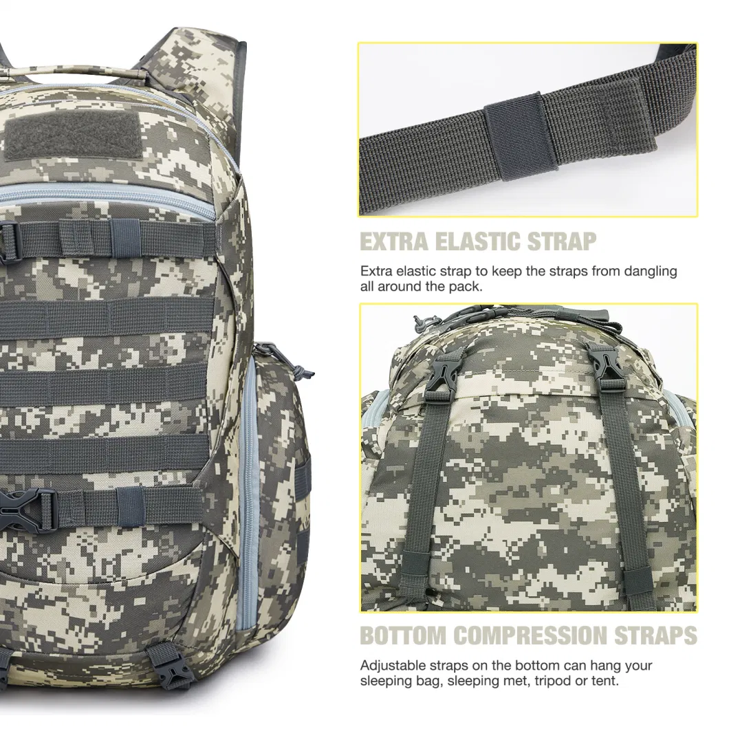 Outdoor Sports Camouflage Waterproof Hiking Hydration Backpack Travel Camping Bag