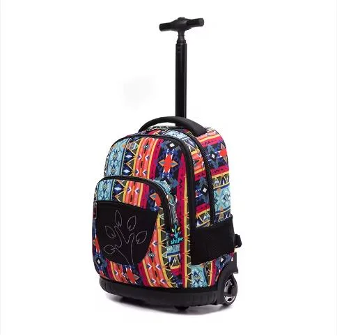 Professional Kids Backpack with Wheeled School Bag Children School Trolley Bag