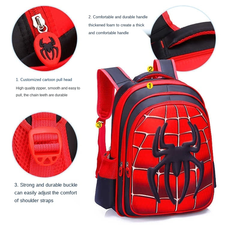 Schoolbag Primary School Spider-Man Backpack Mochila New Design School Bag