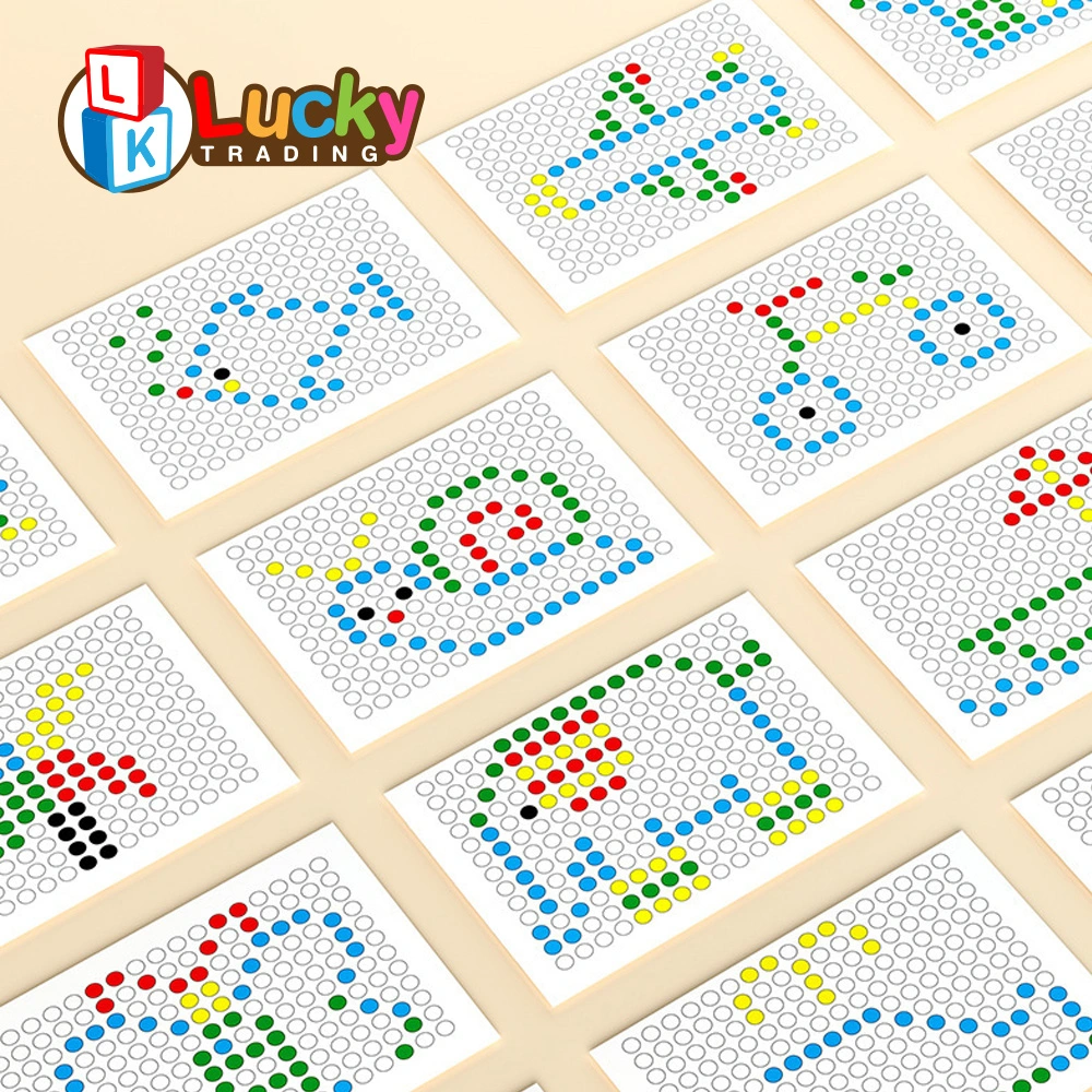 Magnetic Drawing Board with Pen &amp; Beads for Toddlers