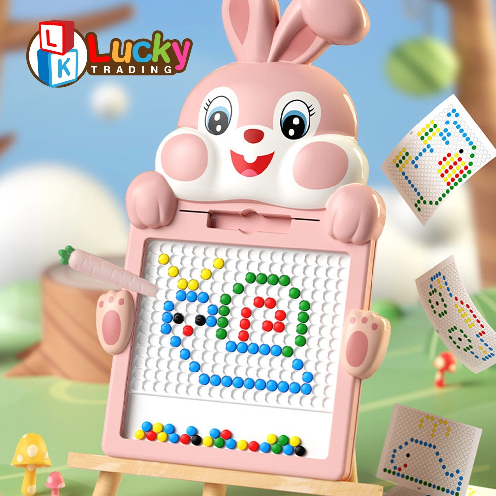 Magnetic Drawing Board with Pen &amp; Beads for Toddlers