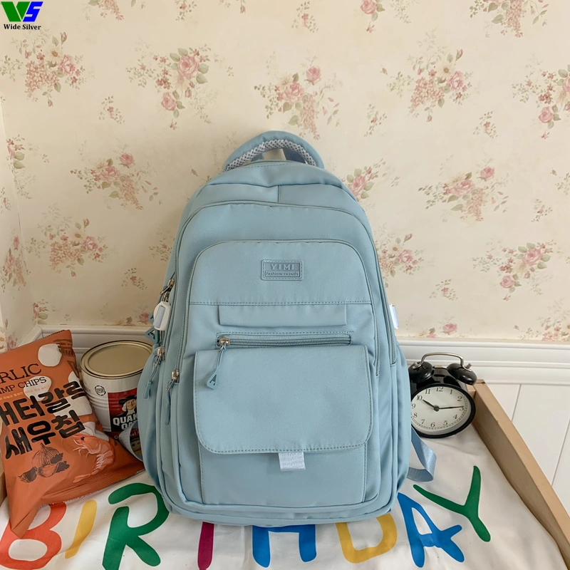 Wide Silver Brand New Backpack with Plush Toy Cheap for Sale in China