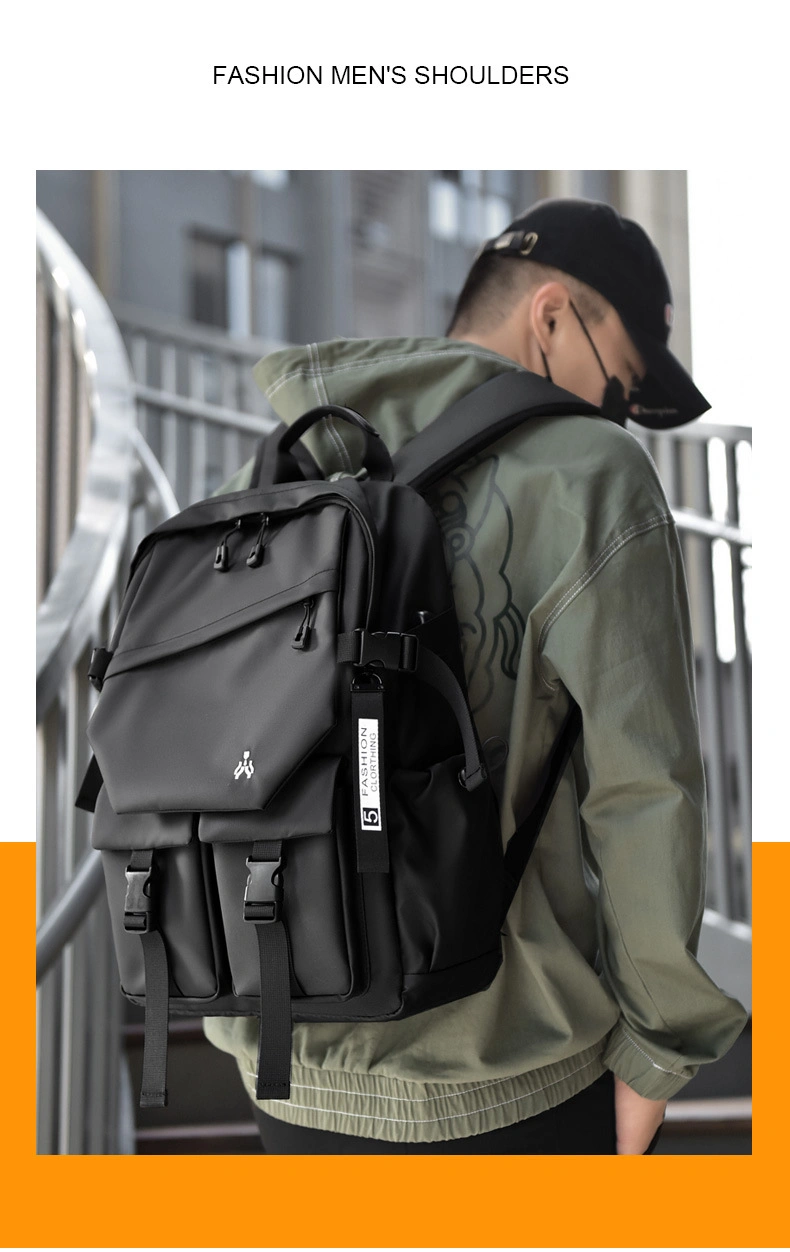 Backpack Men&prime; S Backpack Large Capacity Backpack Leisure Trend Sports Bag Computer Bag Male Compute Backpack College Schoolbag Travel Bag Laptop Backpack