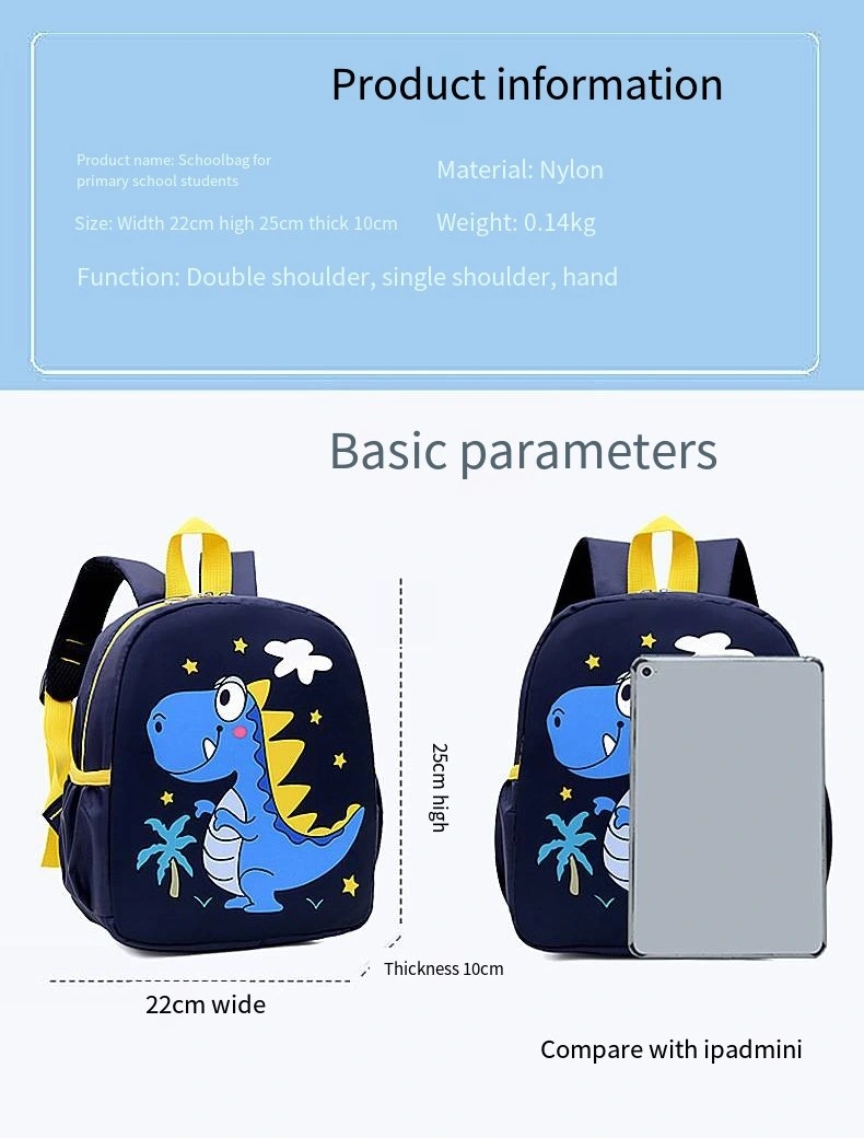 Kindergarten Backpack Unicorn Cartoon Cute Animal 1-5 Years Old School Backpack