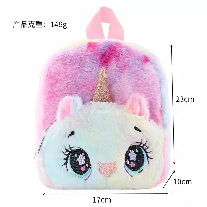 Hot Sale Soft Plush Big Eyes Student Large Capacity Unicorn Backpack School Bags for Girls Backpack School Backpacks