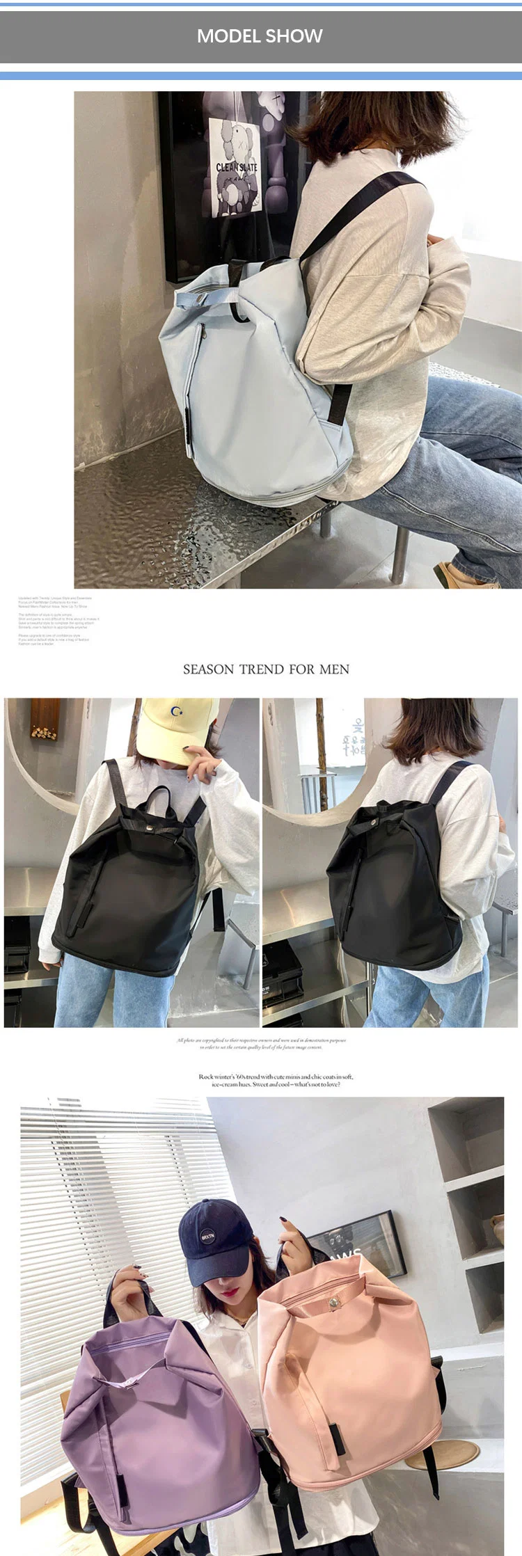 Women&prime;s Casual Modern School Backpack F Laptop Backpack School for Girls Teenagers Camping Travel Outdoor Leisure Work