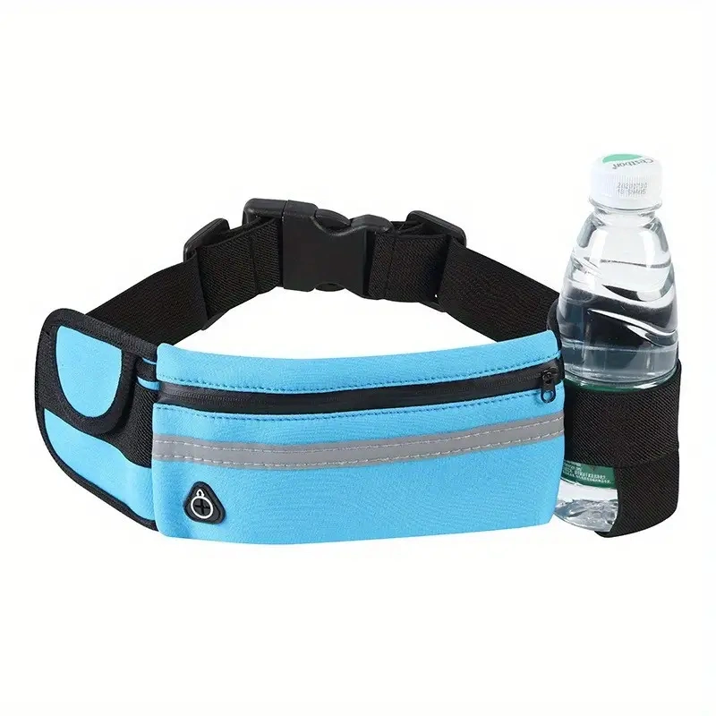 Hydration Running Belt with Phone Pocket - Unisex Sports Fanny Pack Bag for Running and Outdoor Activities