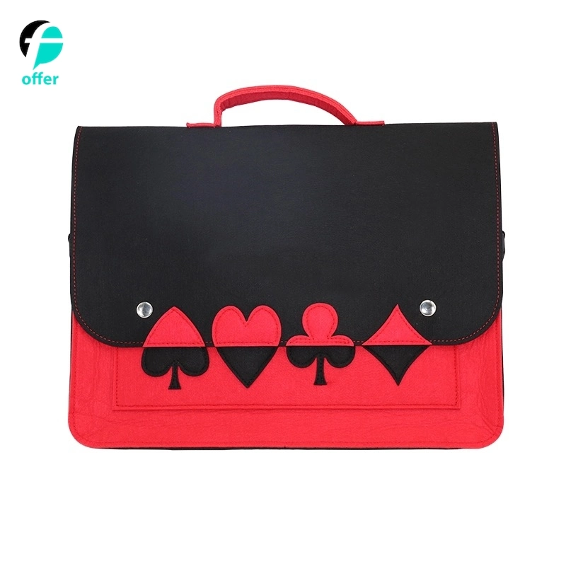 Colorful Design Wool Felt Laptop Bag for 13/14/15 Inch Notebook