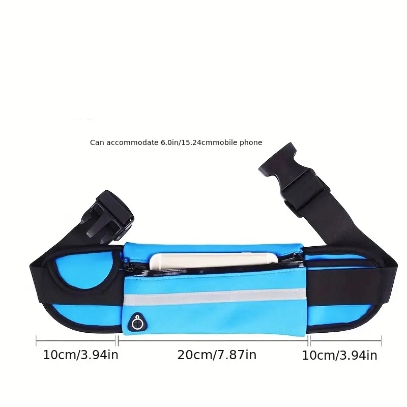 Hydration Running Belt with Phone Pocket - Unisex Sports Fanny Pack Bag for Running and Outdoor Activities