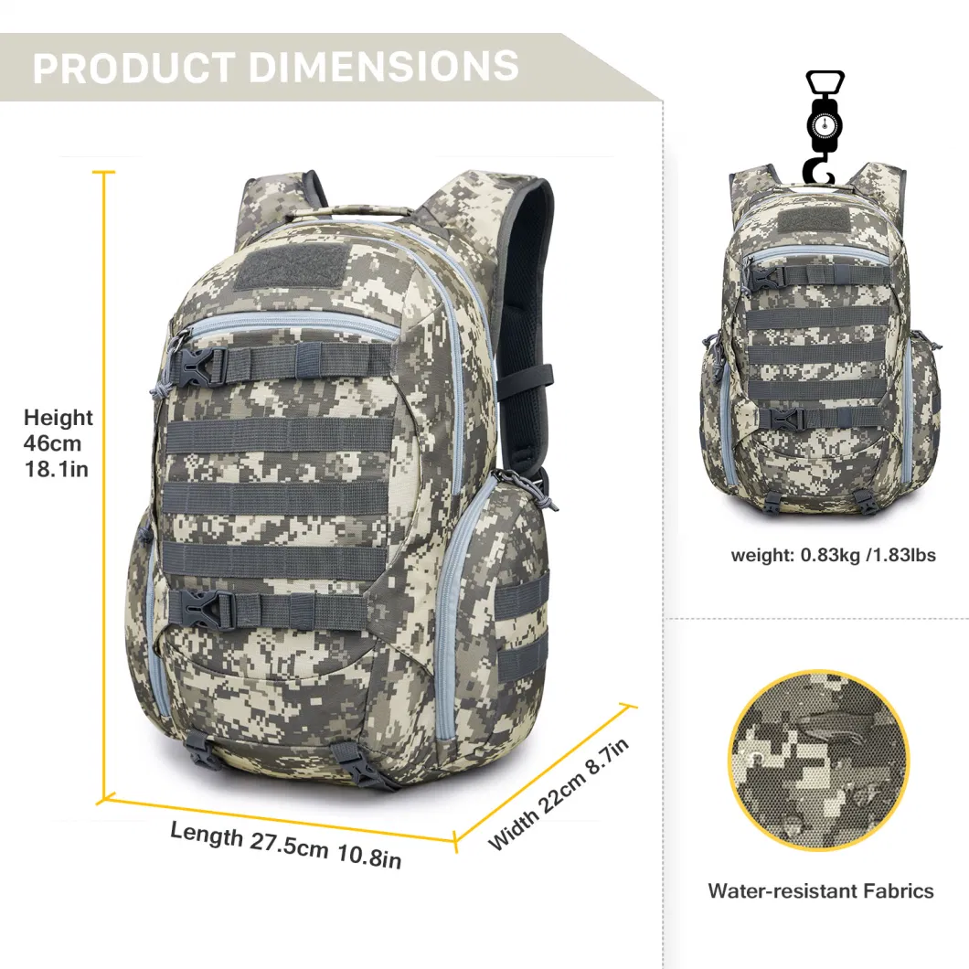 Outdoor Sports Camouflage Waterproof Hiking Hydration Backpack Travel Camping Bag