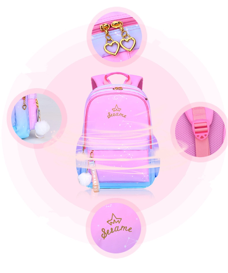 New Girl Backpack for School Backpacks Girls Nylon Orthopedic School Bags Children Primary Schoolbags Grade 1-6 Kids Mochila