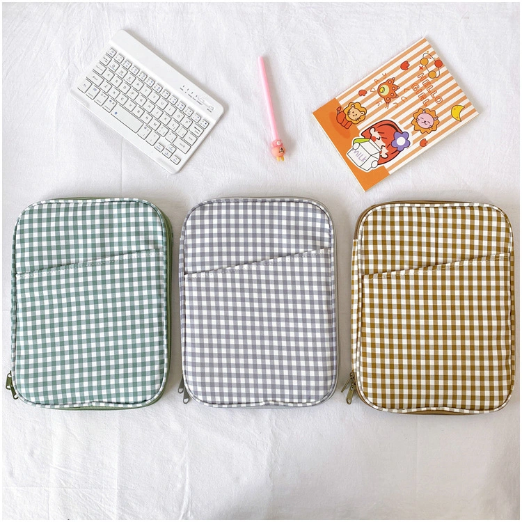 Wholesale Plaid iPad Computer Bag 13.2 Inch Tablet Protection Bag 15.6 Inch Notebook Storage Bag Inner Laptop Bag