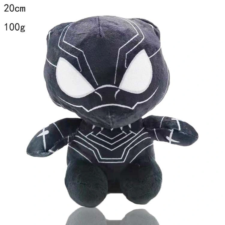 Superhero Avengers Doll Captain America Black Panther Spider Man Plush Toy