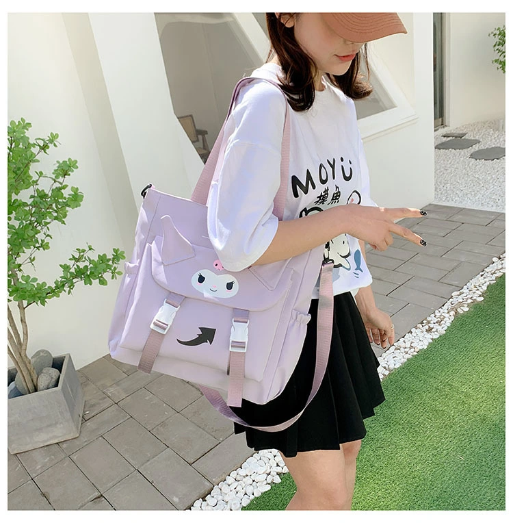 Simple One Shoulder Handbag Small Fresh Versatile Bag Fashion College Student Classroom Study Bag Oxford Cloth Bag Women&prime;s Bag