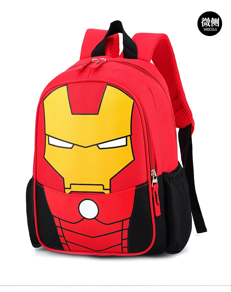 New Nylon Cute Baby Schoolbag Men&prime;s Spider Backpack Wholesale