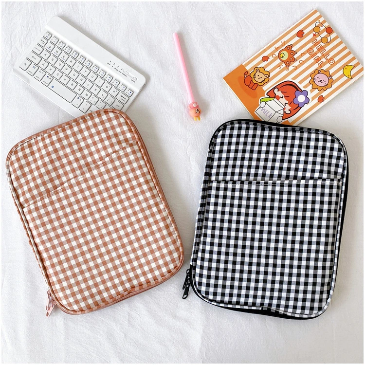 Wholesale Plaid iPad Computer Bag 13.2 Inch Tablet Protection Bag 15.6 Inch Notebook Storage Bag Inner Laptop Bag