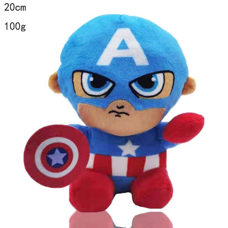 Superhero Avengers Doll Captain America Black Panther Spider Man Plush Toy