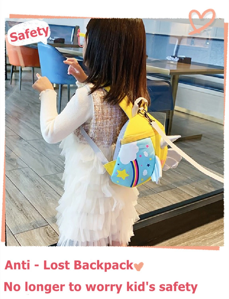 Kindergarten Backpacks for Girls Kids Toddler Children Unicorn Anti Lost Backpack