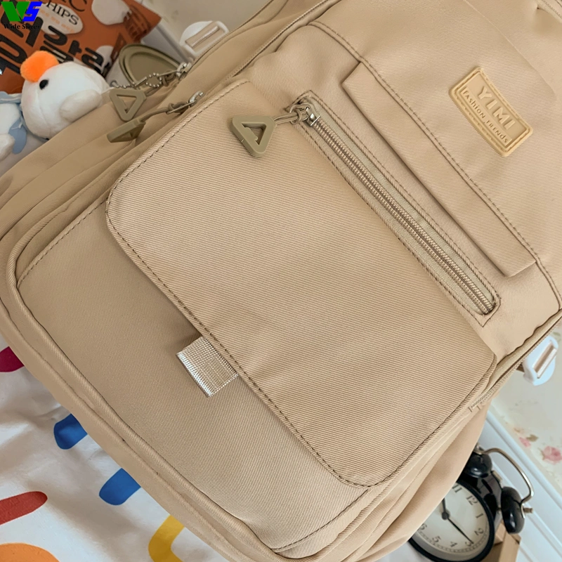 Wide Silver Brand New Backpack with Plush Toy Cheap for Sale in China