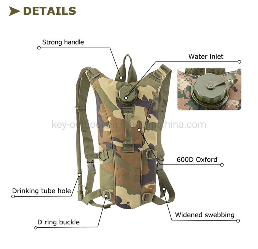 Outdoor Water Bladder Backpack Survival Hiking Water Tank Storage Climbing Riding Cycling Hydration Drink Water Bag