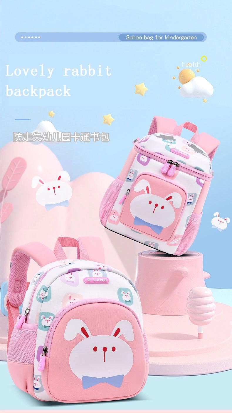 Factory Newest Designs Fashion Neoprene Toddle Bag Anti-Lost Animal Cartoon Cute Outdoor Children Backpack