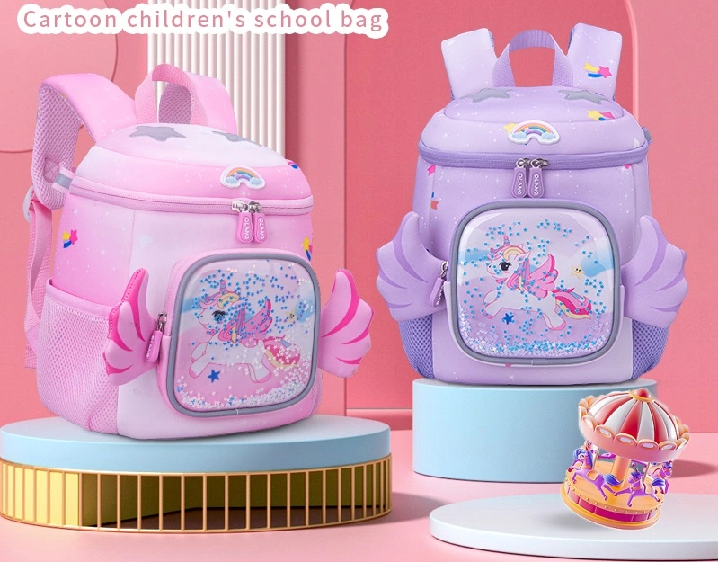 Newest Design Little Pony Children School Bags Large Capacity Bucket Kindergarten Kids Backpack