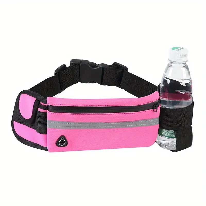 Hydration Running Belt with Phone Pocket - Unisex Sports Fanny Pack Bag for Running and Outdoor Activities