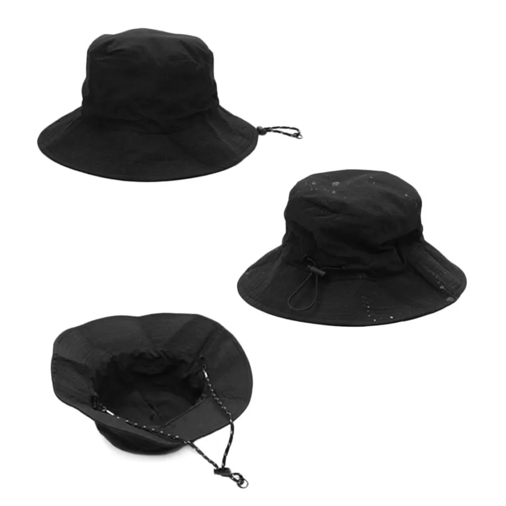 Unisex Foldable Waterproof Bucket Hat with Backpack Clip Quick Dry Sunshade for Outdoor Hats