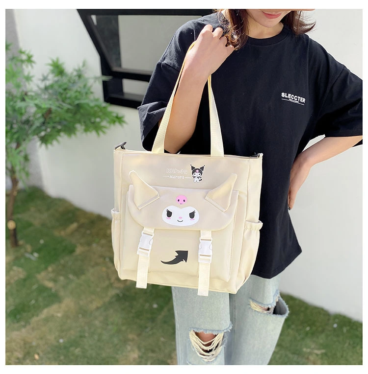 Simple One Shoulder Handbag Small Fresh Versatile Bag Fashion College Student Classroom Study Bag Oxford Cloth Bag Women&prime;s Bag