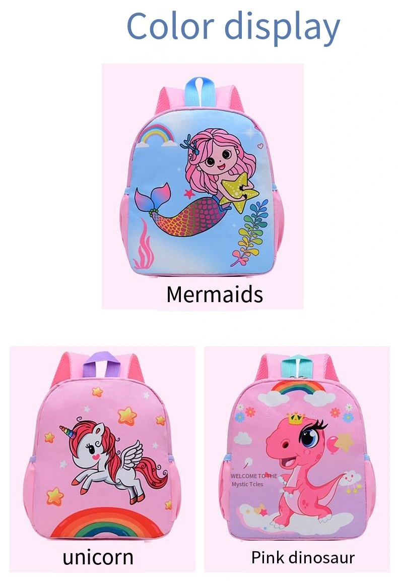 Kindergarten Backpack Unicorn Cartoon Cute Animal 1-5 Years Old School Backpack