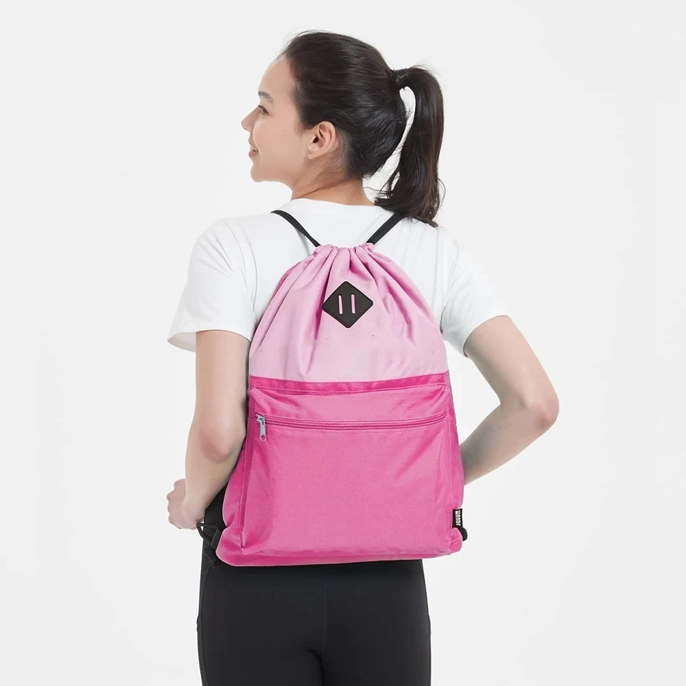 OEM ODM Foldable Backpack Sports Gym Bagpack with Wet Compartment Waterproof Women Men Draw String Bags